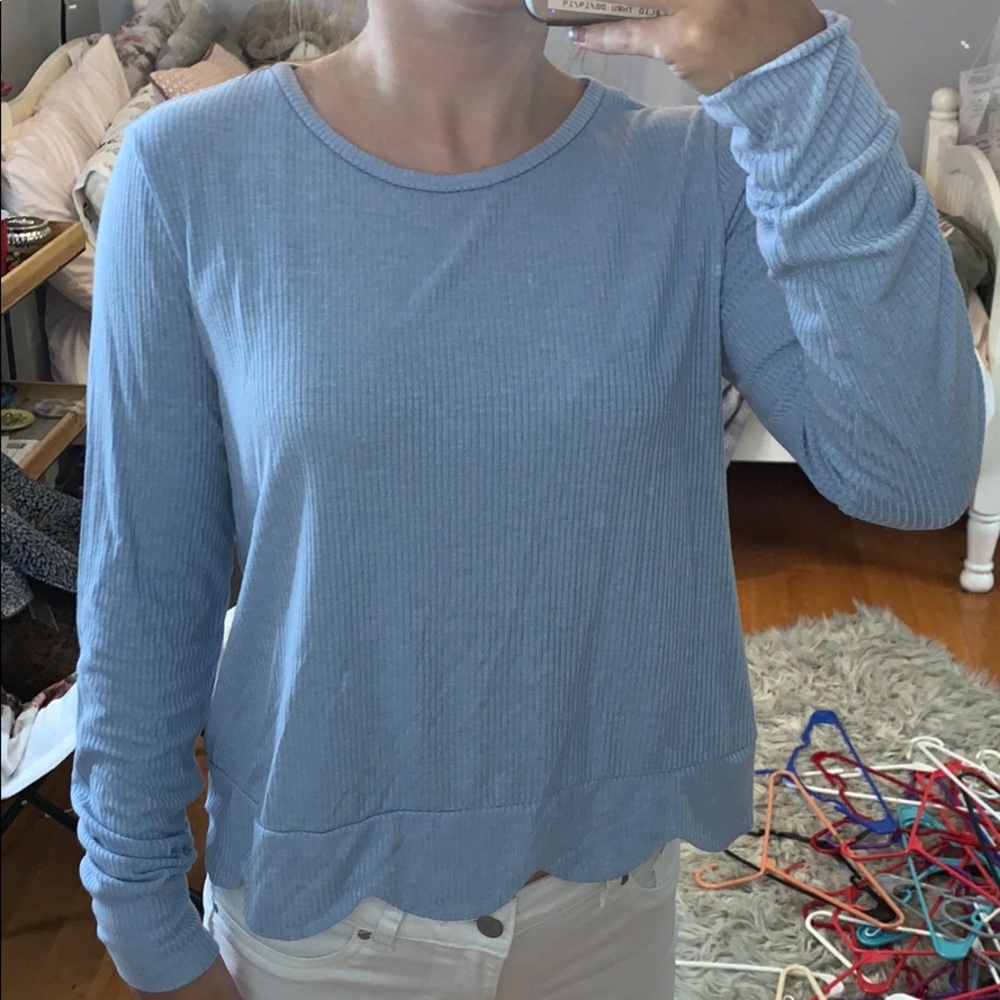 baby blue long sleeve